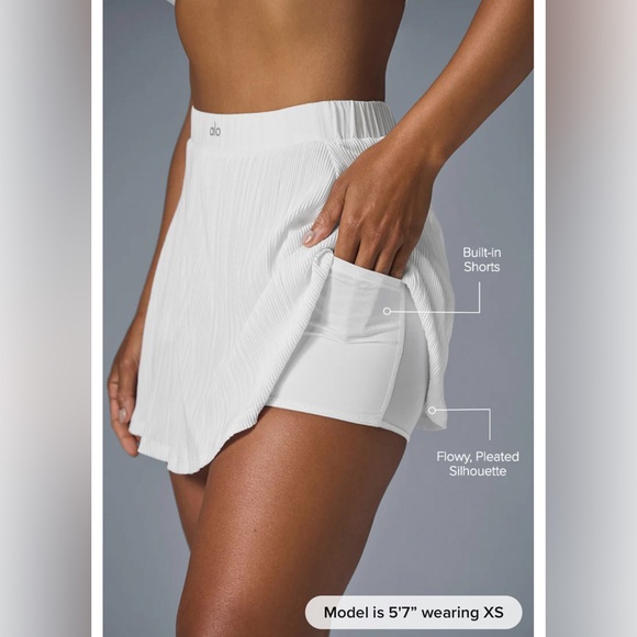 Micro Plisse Tennis Skirt - Picture 2 of 6